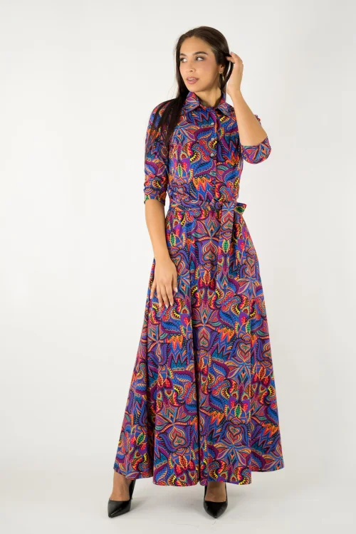 sukienka długa koszulowa kolekcja MEXICO violet marka VIPPI design (12).jpg