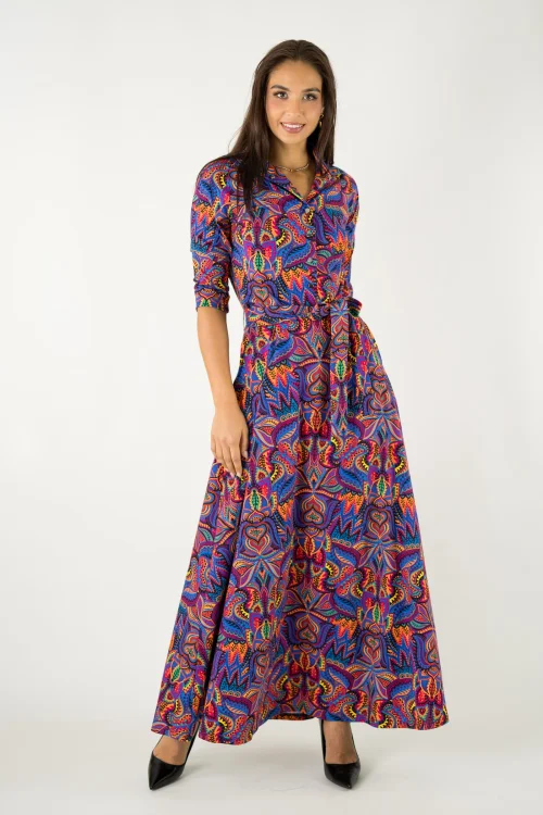 sukienka długa koszulowa kolekcja MEXICO violet marka VIPPI design (9).jpg