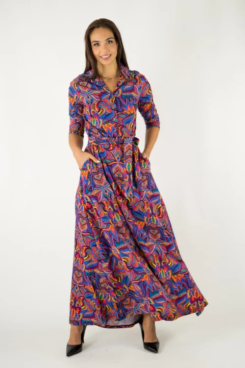 sukienka długa koszulowa kolekcja MEXICO violet marka VIPPI design (2).jpg