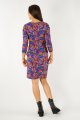 Sukienka mini z marszczeniami "MEXICO" violet  