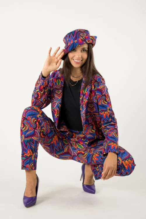 marynarka luźna i spodnie w kant wąskie i kapelusz kolekcja MEXICO violet marka VIPPI design (1).jpg