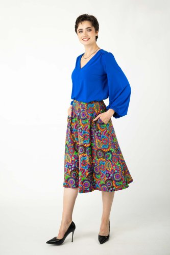 Spódnica midi z kieszeniami "BLISS"