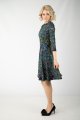 Sukienka mini rozkloszowana stójka "MIST"  