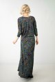 Sukienka wiskozowa maxi dzwonek "MIST"  