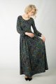 Sukienka wiskozowa maxi z zakładkami "MIST"  