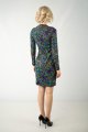 Sukienka mini dopasowana prosty dekolt "MIST"  