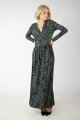 Sukienka wiskozowa maxi z rozporkiem "MIST"  