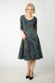 Sukienka midi rozkloszowana dekolt V "MIST"  