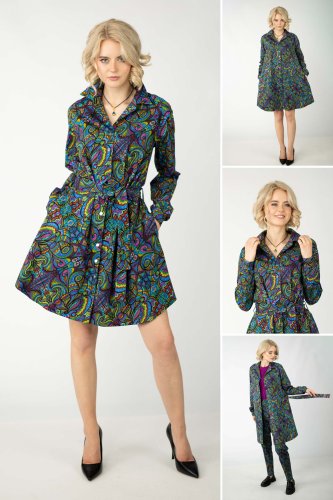 Sukienka mini koszulowa "MIST"