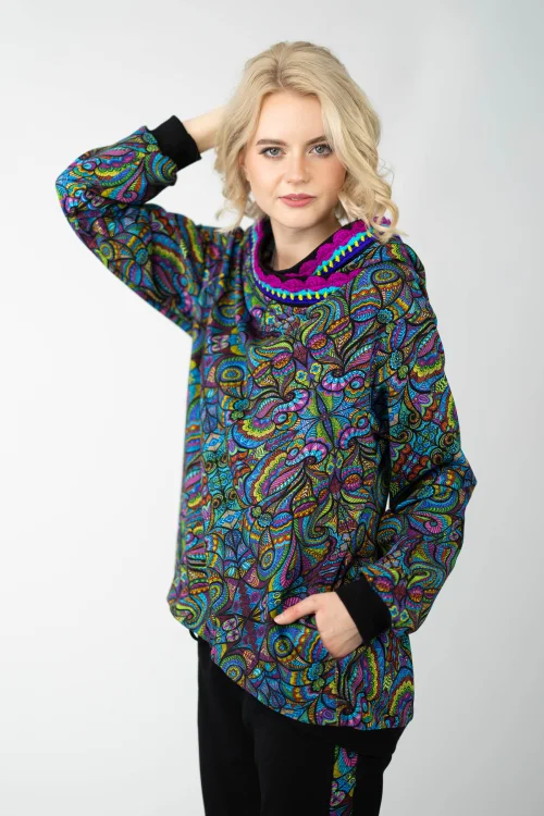bluza luźna z kapturemi szydełkową koronką kieszenie  kolekcja MIST marka VIPPI design (12)+.jpg