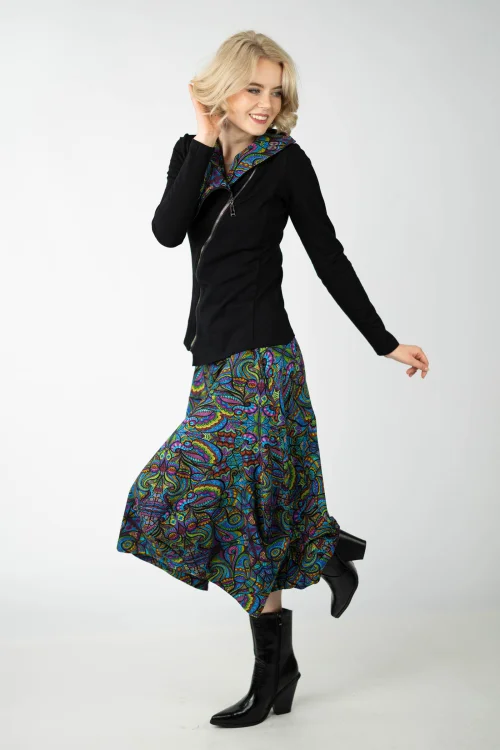 bluza czarna asymetryczna zapinana na zamek i spodnica midi origami kiesznie  kolekcja MIST marka VIPPI design   (8).jpg
