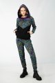 Bluza czarna z szydełkową koronką "MIST"  