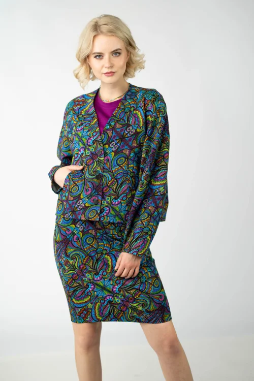 bluza kolorowa lużna i spódnica mini prosta  kolekcja MIST marka VIPPI design (4).jpg