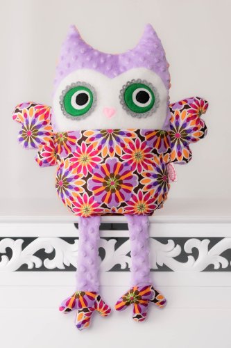 poducho przytulanka sowa lila  marka VIPPI DESIGN  (3).jpg