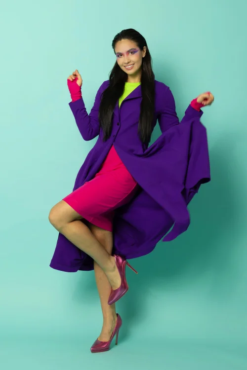 płaszcz origami fiolet bluzka limonkowa -marka-VIPPI-design (1).jpg