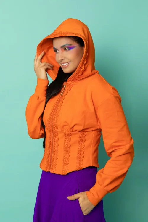 bluza gorsetowa pomarańzowa z szydełkowymi koronkami kolekcja KGart  marka VIPPI DESIGN (1).jpg