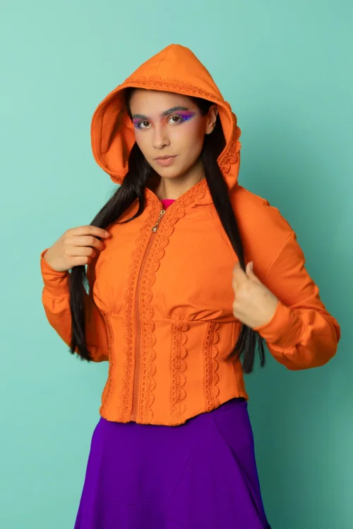 bluza gorsetowa pomarańzowa z szydełkowymi koronkami kolekcja KGart  marka VIPPI DESIGN (3).jpg