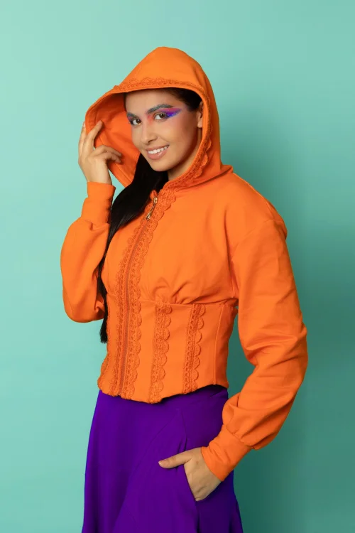 bluza gorsetowa pomarańzowa z szydełkowymi koronkami kolekcja KGart  marka VIPPI DESIGN (5).jpg