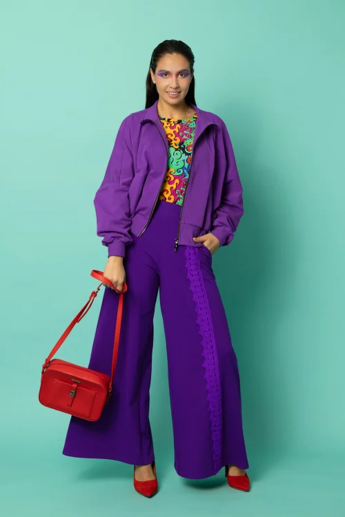 bluzka klasyczna kolekcja FLOW bluza baloon kolekcja CRAZY BASIC jasny fiolet i spodnie  z szydełkową koronka kolekcja-KGart-marka-VIPPI-DESIGN (3).jpg