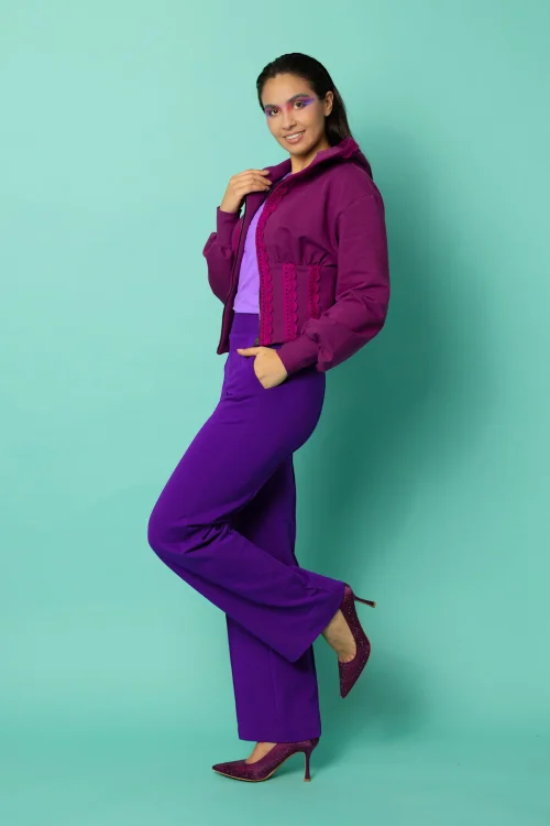 bluza gorsetowa kolkcja KGart cyklamenowa spodnie szrokie w kant chabrowe kolekcja CRAZY BASIC marka VIPPI DESIGN (5).jpg