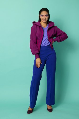 bluza gorsetowa kolkcja KGart cyklamenowa spodnie szrokie w kant chabrowe kolekcja CRAZY BASIC marka VIPPI DESIGN (3).jpg