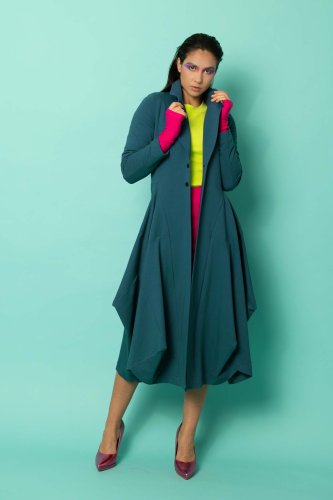 Płaszcz petrolowy origami "CRAZY BASIC" 