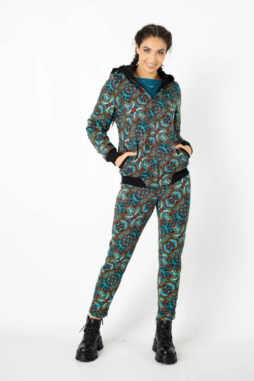 bluzka klasyczna petrolowa BASIC i spodnie z mankietami i bluza ocieplana z kapturem  kolekcja INDI blue marka VIPPI DESIGN  (7).jpg