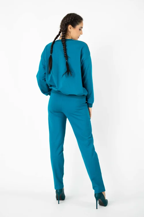 bluza i spodnie petrolowe z ozdobnymi taśmami kolekcja INDI blue marka VIPPI DESIGN  (1).jpg
