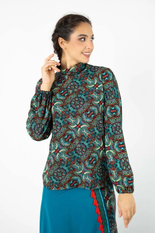 bluzka wiskozowa z golfem kolekcja INDI blue marka VIPPI DESIGN  (2).jpg