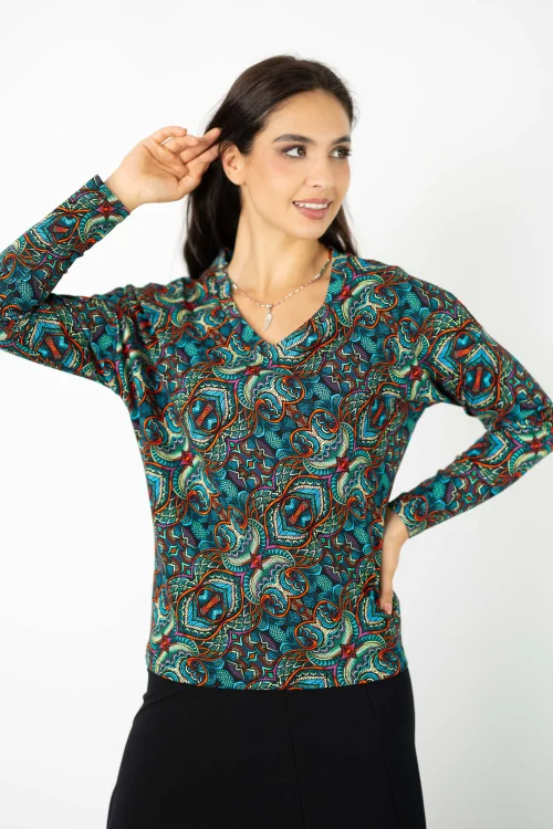 bluzka trapezowa dekolt V kolekcja INDI blue marka VIPPI DESIGN (2).jpg