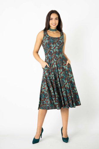sukienka midi wiskozowa z bolerkiem kolekcja INDI blue marka VIPPI DESIGN  (2).jpg
