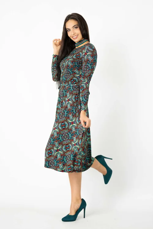 sukienka midi wiskozowa z bolerkiem kolekcja INDI blue marka VIPPI DESIGN  (1).jpg