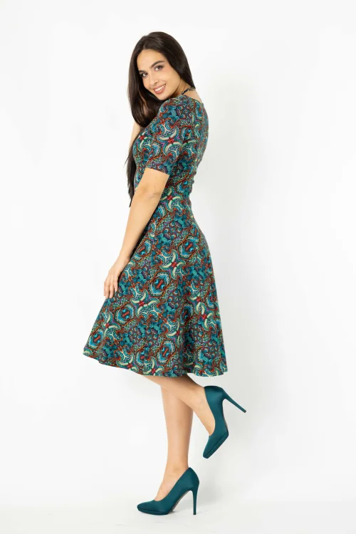 sukienka midi rozkloszowana krótki rękaw kolekcja INDI blue marka VIPPI DESIGN (6).jpg