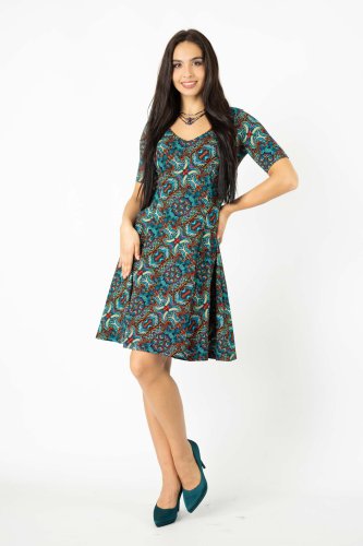 sukienka mini rozloszowana krótki rękaw kolekcja INDI blue marka VIPPI DESIGN  (3).jpg