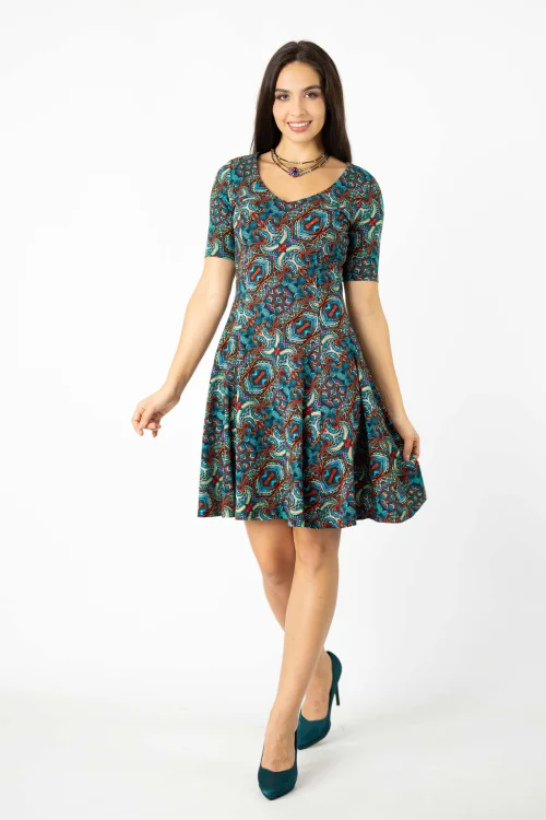 sukienka mini rozloszowana krótki rękaw kolekcja INDI blue marka VIPPI DESIGN  (4).jpg