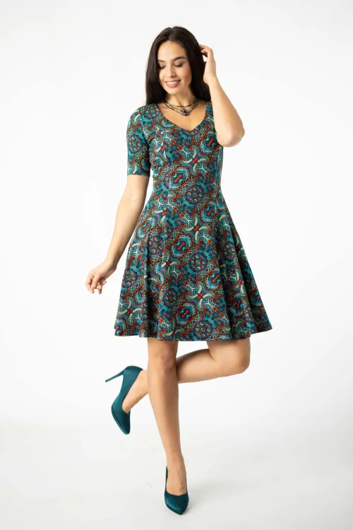 sukienka mini rozloszowana krótki rękaw kolekcja INDI blue marka VIPPI DESIGN  (6).jpg