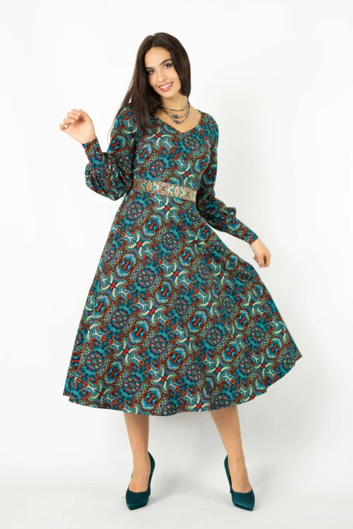sukienka midi wiązana z tyłu kolekcja INDI blue marka VIPPI DESIGN  (9).jpg