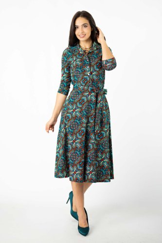 Sukienka midi koszulowa "INDI" blue