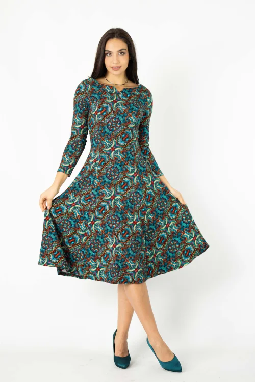 sukienka midi z pęknieciem na dekolcie kolekcja INDI blue marka VIPPI DESIGN (2).jpg