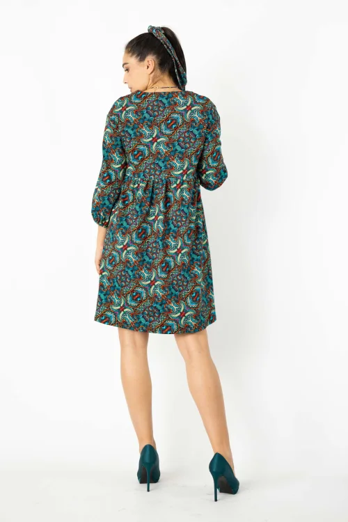 sukienka mini luźna z chwostami kolekcja INDI blue marka VIPPI DESIGN  (1).jpg