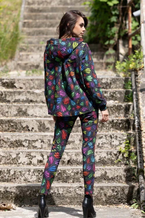 bluza lużna z kontra z tyłu kolorowa  i spodnie klasyczne kolorowe kolekcja WIND grey marka VIPPI DESIGN (17).jpg