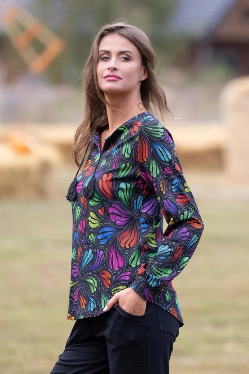 bluzka kolorowa luźna z chwostami kolekcja WIND grey marka VIPPI DESIGN (4).jpg