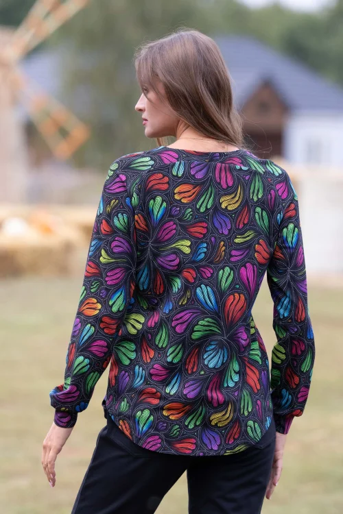 bluzka kolorowa luźna z chwostami kolekcja WIND grey marka VIPPI DESIGN (7).jpg