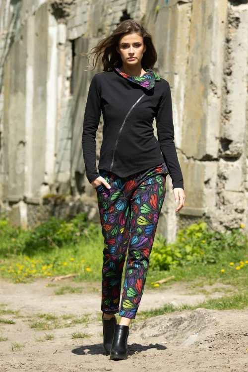 bluza czarna asymetryczna i spodnie z mankietami kolekcja WIND grey marka VIPPI DESIGN (2).jpg