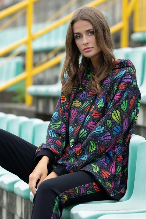 bluza lużna z kapturem kolorowa kolekcja WIND grey marka VIPPI DESIGN (3).jpg