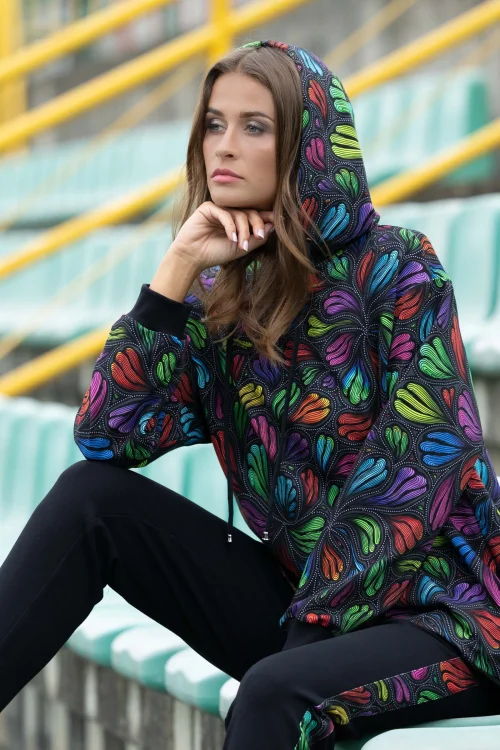 bluza lużna z kapturem kolorowa kolekcja WIND grey marka VIPPI DESIGN (4).jpg