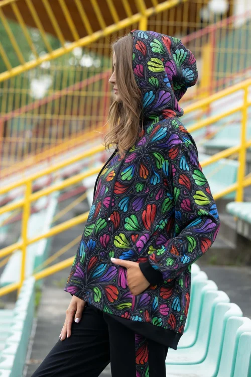 bluza lużna z kapturem kolorowa kolekcja WIND grey marka VIPPI DESIGN (13).jpg