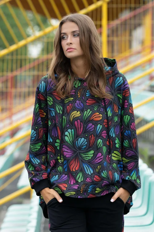 bluza lużna z kapturem kolorowa kolekcja WIND grey marka VIPPI DESIGN.jpg