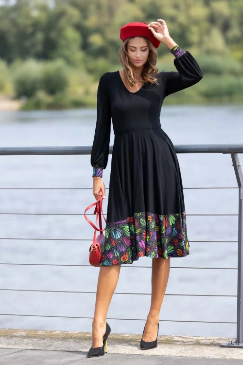 sukienka czarna wiskozowa z paskiem kolekcja WIND grey marka VIPPI DESIGN  (3).jpg