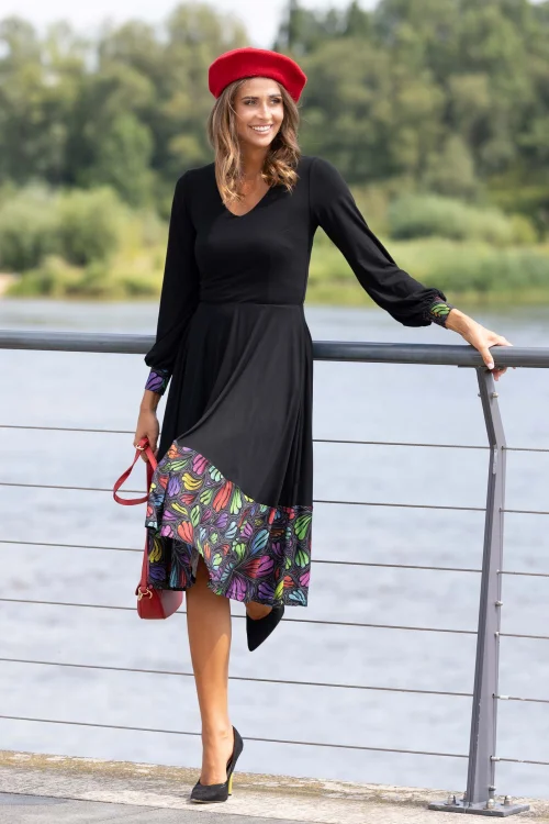 sukienka czarna wiskozowa z paskiem kolekcja WIND grey marka VIPPI DESIGN  (4).jpg